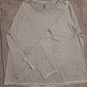 Athletic XXL Striped Active Wear Top